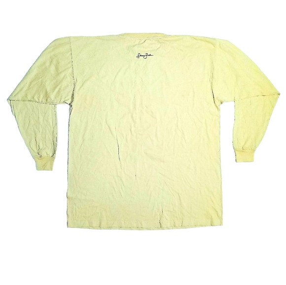 Vintage 2004 Diddy Sean John Vote Or Die Mens Long Sleeve Tshirt Gold 4X NWT - Picture 3 of 5